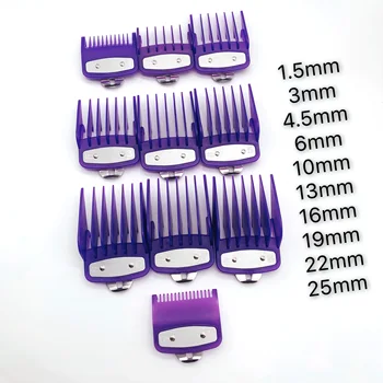 

10pcs Professional Cutting Guide Comb for Wahl with Metal Clip 1.5/3/4.5/6/10/13/16/19/22/25MM