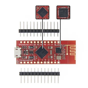 

1PCS Pro Micro With 2.4G ATmega32U4 NRF24L01 5V/16MHz Module controller Compatible for arduino