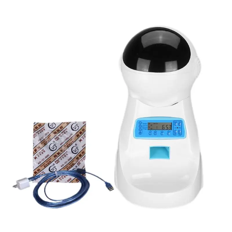 Automatic Cat Feeder Pet Food Dispenser for Medium and Large Dog Voice Recorder