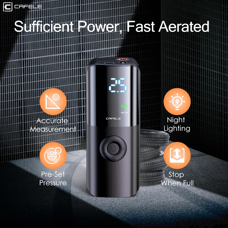 Portable Car Tyre Inflator Digital Cars Tire Air Compressor Wireless Battery Pump For Motorcycle Boat Bicycle Injector |