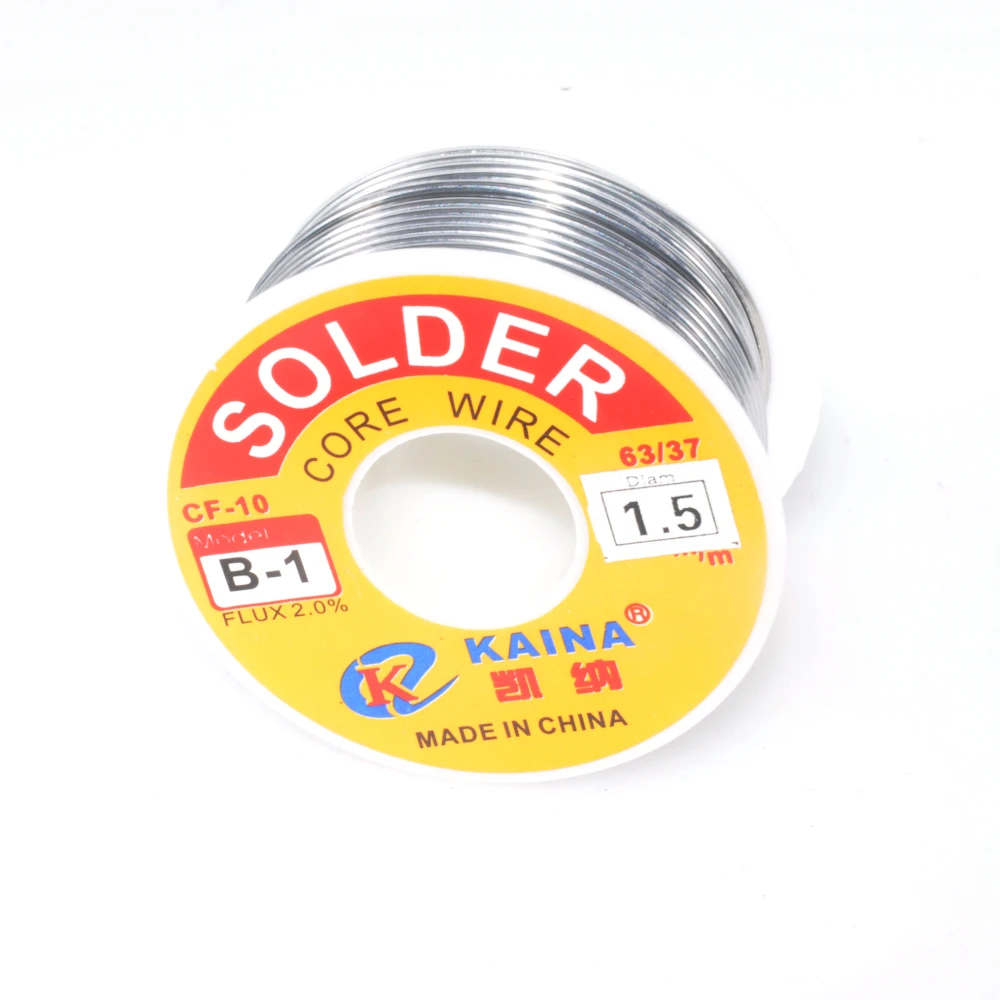 Solder Wire Tin 100G CF-10 63/37 Model B-1 0.5/0.6/0.8/1.0/1.2/1.5/2.0mm Diameter Welding Solder Core soldering wire soldering tin wire welding wires