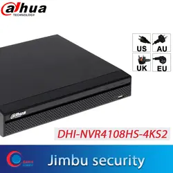 Dahua NVR 4 K видеорегистратор 8ch p2p NVR4108HS-4KS2 H.265 разрешение до 8MP HDMI/VGA одновременный видеовыход