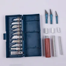 13 шт/лот металлическое долото для резьбы по дереву набор инструментов для деревообработки маленький нож для фруктов Набор DIY ручной инструмент