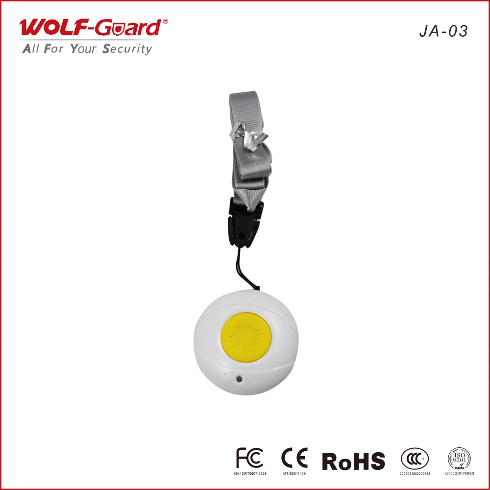Водонепроницаемые наручные часы или ожерелье стиль SOS тревожная кнопка для GSM сигнализации системы