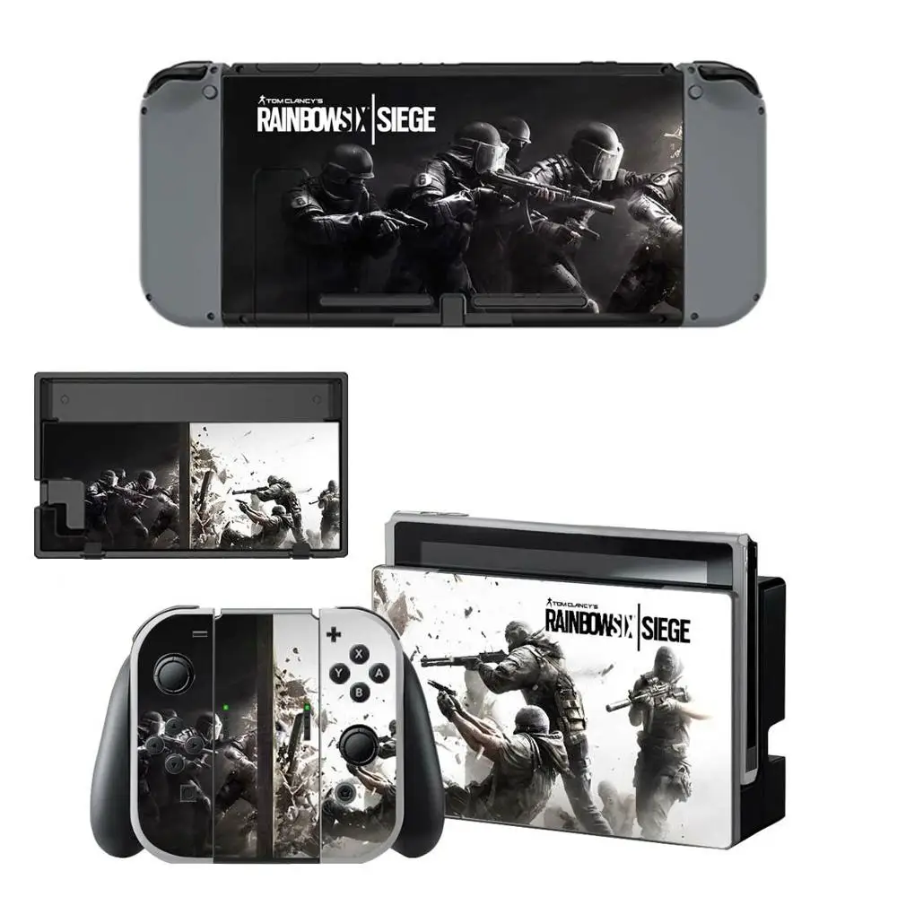 Rainbow Six Siege nintendo switch, наклейка для nintendo Switch, наклейка для nintendo Switch, контроллер Joy-con, наклейка