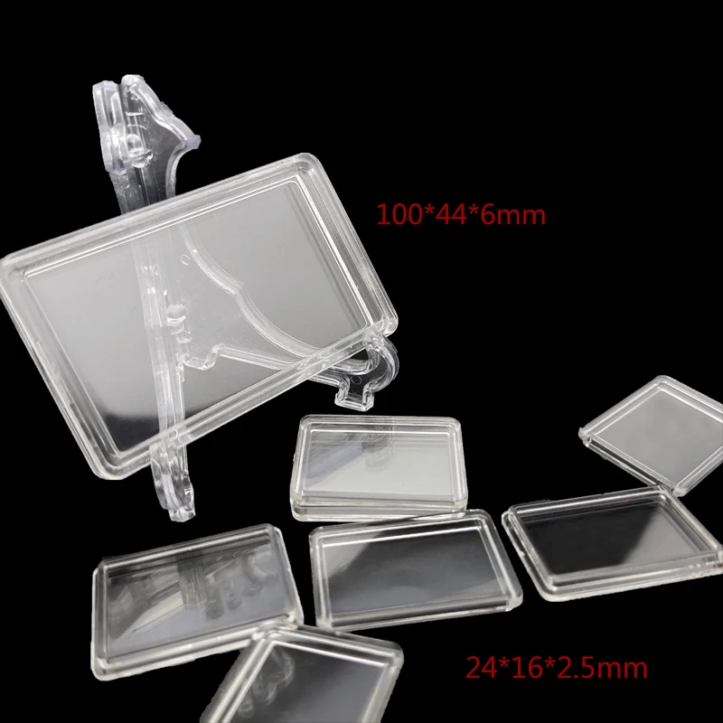 24*16*2.2mm  Clear capsule boxes for 5 grams bullion gold or silver bar case holder/ 5 gram 2