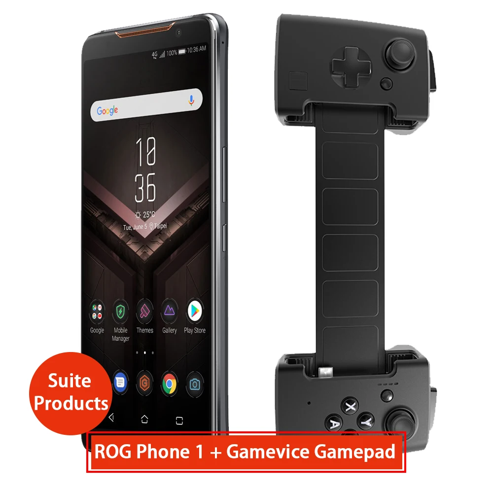  Asus ROG Phone ZS600KL +gamevice gamepad Suite Products 8GB RAM 128 ROM NFC OTA Update Gaming Phone