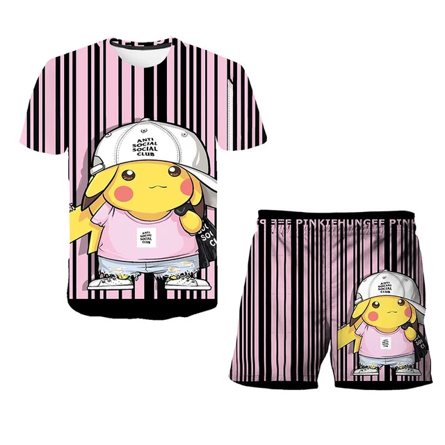 2022 New Children Sets Summer 3D Cartoon Suits Cute girl T Shirt Boys Girls Top + shorts 2pcs Sets Children Fashion Sets 4-14 Y TZ-1023