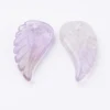 10pcs Natural Stone Quartzs Crystal Amethysts Angel Wing Pendants For Women Men Necklace Jewelry Making 24.5x12x5mm 4