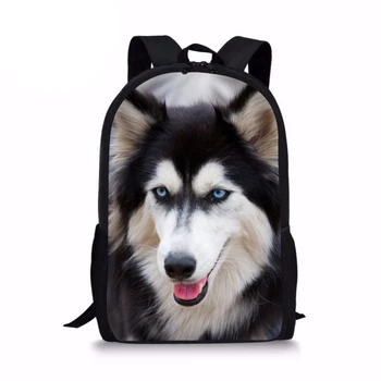 

Customzied Children School Back Pack Teenagers Girls Dog Printing Rucksack School Backpacks Mochila Kids Travel Infantry Pack