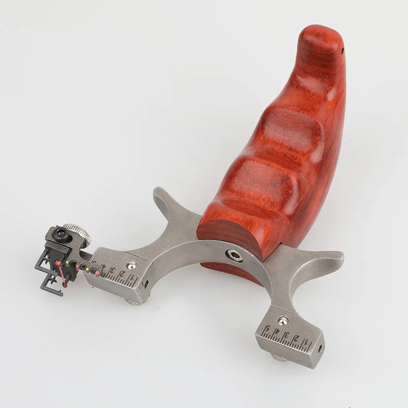 

Slingshot Stainless Steel Outdoor Hunting Catapult Wooden Handle with 2 Rubber Band Shooting Competition Slingshot Bow
