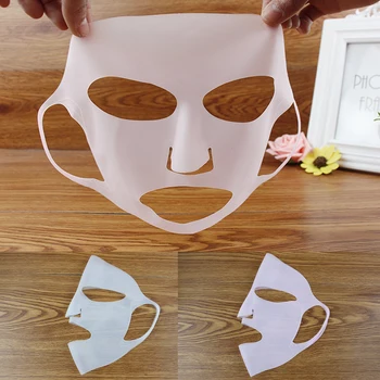 

Resuable Face Mask Silicone Anti Wrinkle Firming Lifting Ear Fixed Anti-off Moisturizing Prevents Evaporation Skin Care Tool