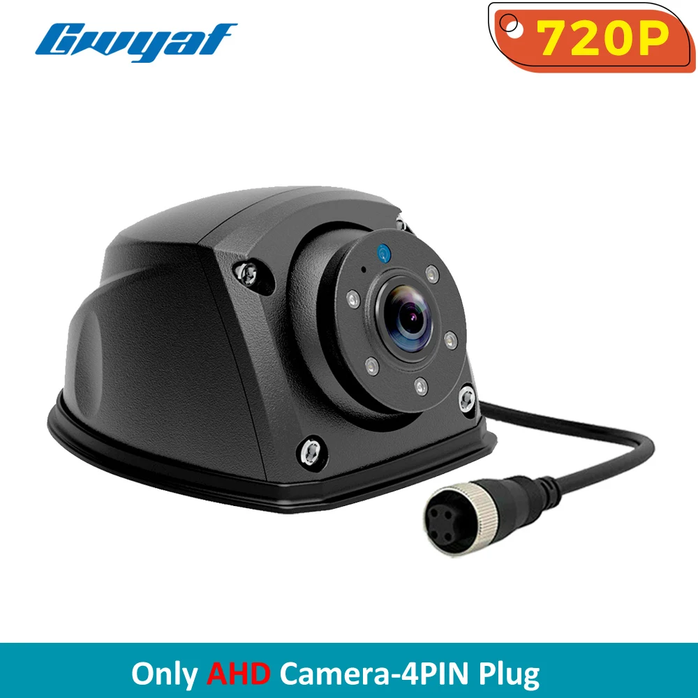 Heavy Duty Side View Camera AHD 720P Mini Side Mount Camera IR Night Vision Waterproof Reversing Parking Camera For Truck RV Bus wireless backup camera for car Vehicle Cameras