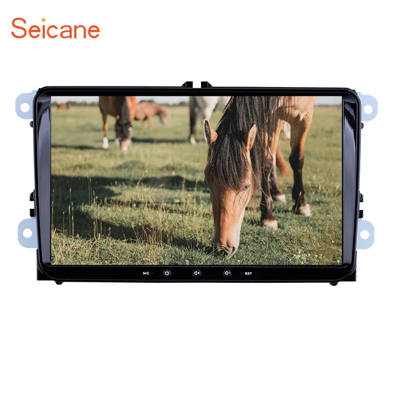 Seicane Автомагнитола 9 &quotAndroid8.1 HD стерео плеер gps 2Din для сиденье Toledo Leon VW Golf Polo Passat Tiguan