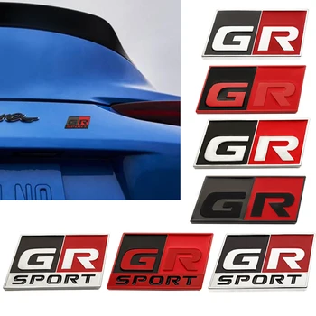 

Car Styling GR SPORT Emblem Sticker Badge 3D Metal Decal For Toyotas TRD supra GR YARiS RS REIZ COROLLA Camry VIOS car styling