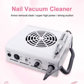 

80W 2 in 1 Powerful Fans Nail Dust Cleaner and 35000RPM Electric Nail Drill Polishing Apparatus for Manicure Machine Nail Tool