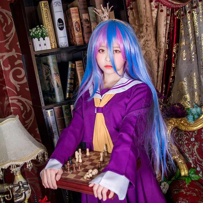 Карнавальный костюм Shiro No game no life женская одежда на Хэллоуин карнавальный парики