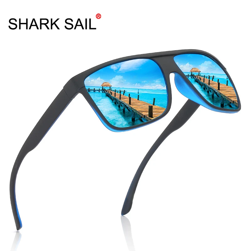 

SHARK SAIL Polarized Sunglasses Men's Driving Male Sun Glasses Retro Women Brand Designer UV400 Gafas Cool Travel Sun Glasses