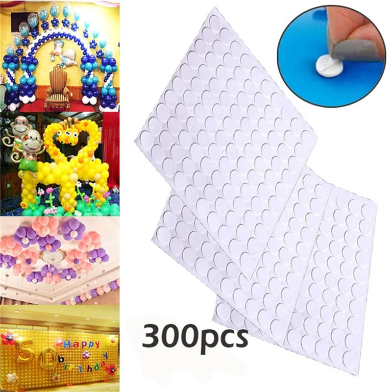 100 Points Balloon Attachment Glue Dot Attach to Ceiling Wall Party Styling  Tool