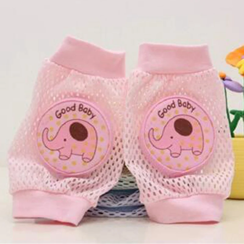 PK2 2 шт./пара, хлопковые безопасные детские наколенники, гетры для малышей, дышащие сетчатая губка для малышей, наколенники с рисунком - Цвет: PK2
