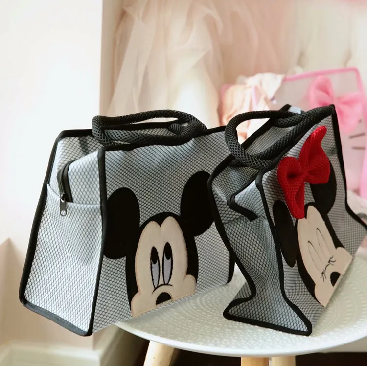 

2019 New Mickey Minnie Handbag Women Storage Bag Wash Bag Multifunction Ladies Travel Organizer Tote Women Bag Bolsa Feminina