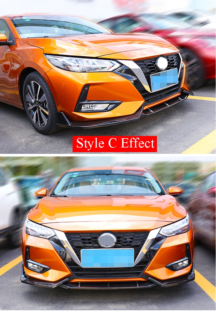 Для Nissan Sentra передний бампер для губ спортивный стиль нижний бампер диффузор протектор спойлер обшивка