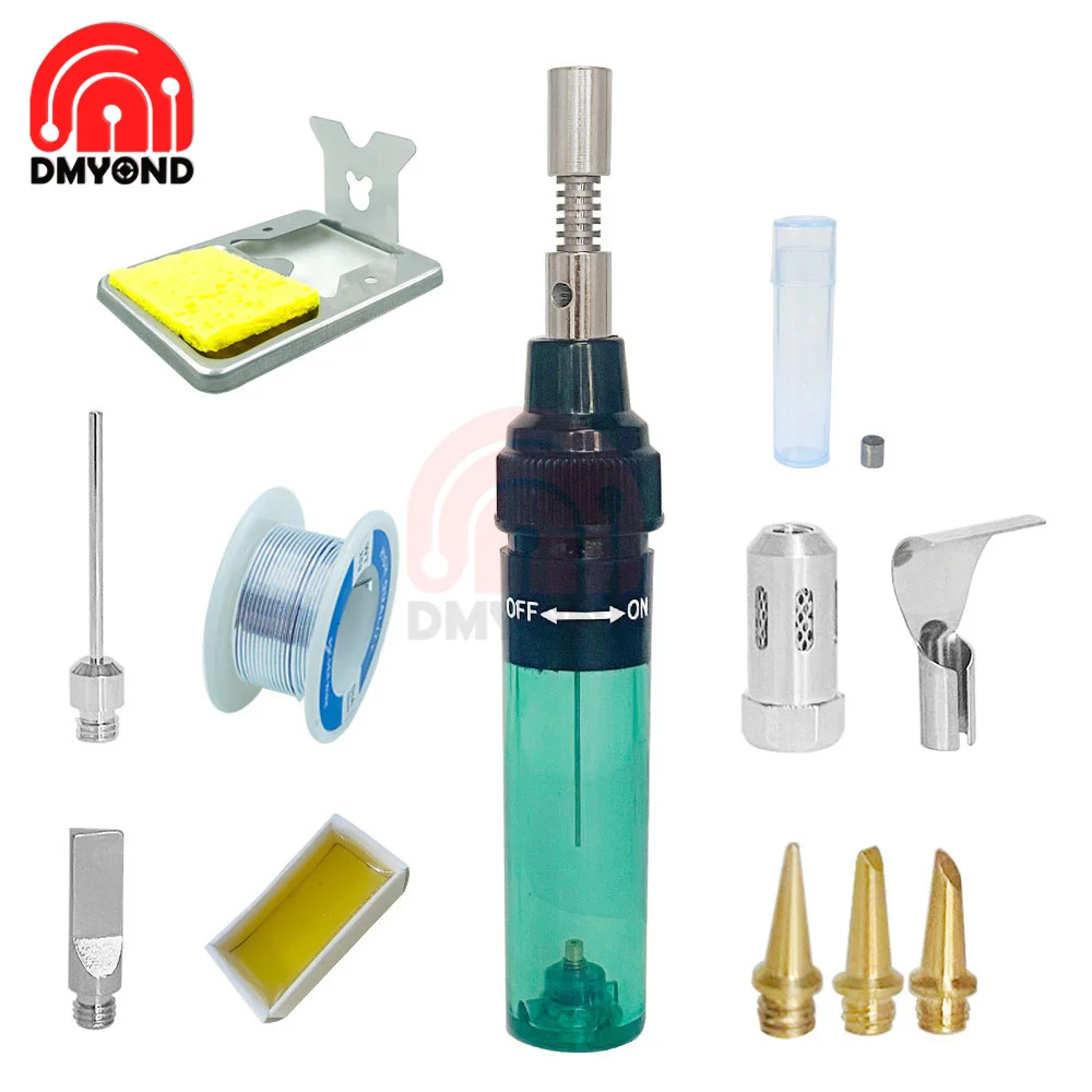 1300 Celsius Butane Gas Welding Soldering Irons Welding Pen Burner Blow Torch Gas Soldering Iron Cordless Butane Tip Tool
