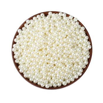 

2000Pcs Beige White Pearl Round Loose Beads for Jewelry Making For Needlework Beads DIY Bracelet & Necklaces 3-20 MM