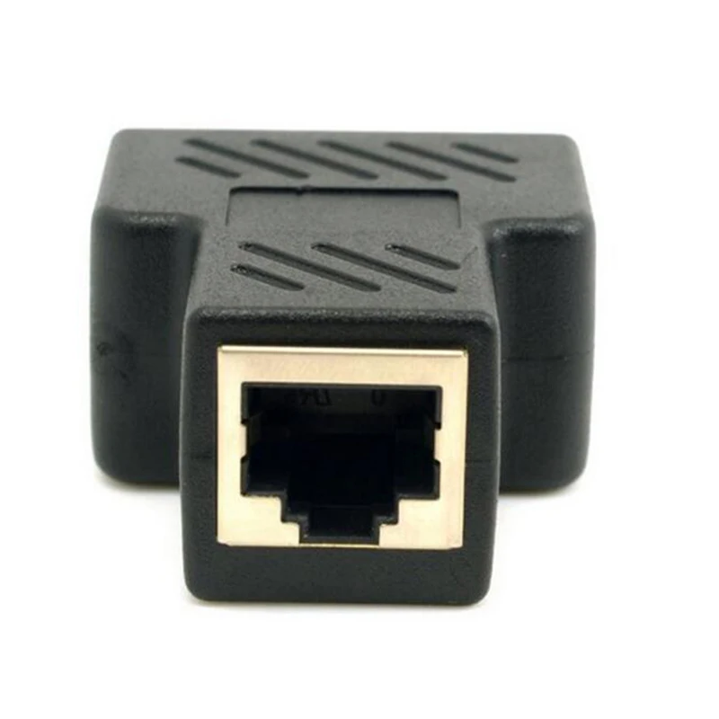 2 шт./компл. RJ45 отклонения в размерах на 1-2 адаптер-разветвитель разъема с экранированным CAT6 RJ45 сетевая Тройная головка 8P8C три-способ оптического кабеля