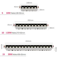 Led Recessed downlights black Ceiling LED Spot lamp bedroom white Square Spot light Living Room modern led ceiling light fixture 2
