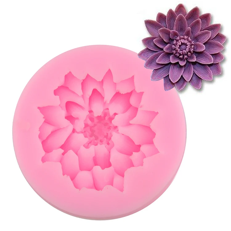 Silicone Mould Lotus Mold Cake Decorations Sugarsoft Fondant Randomly