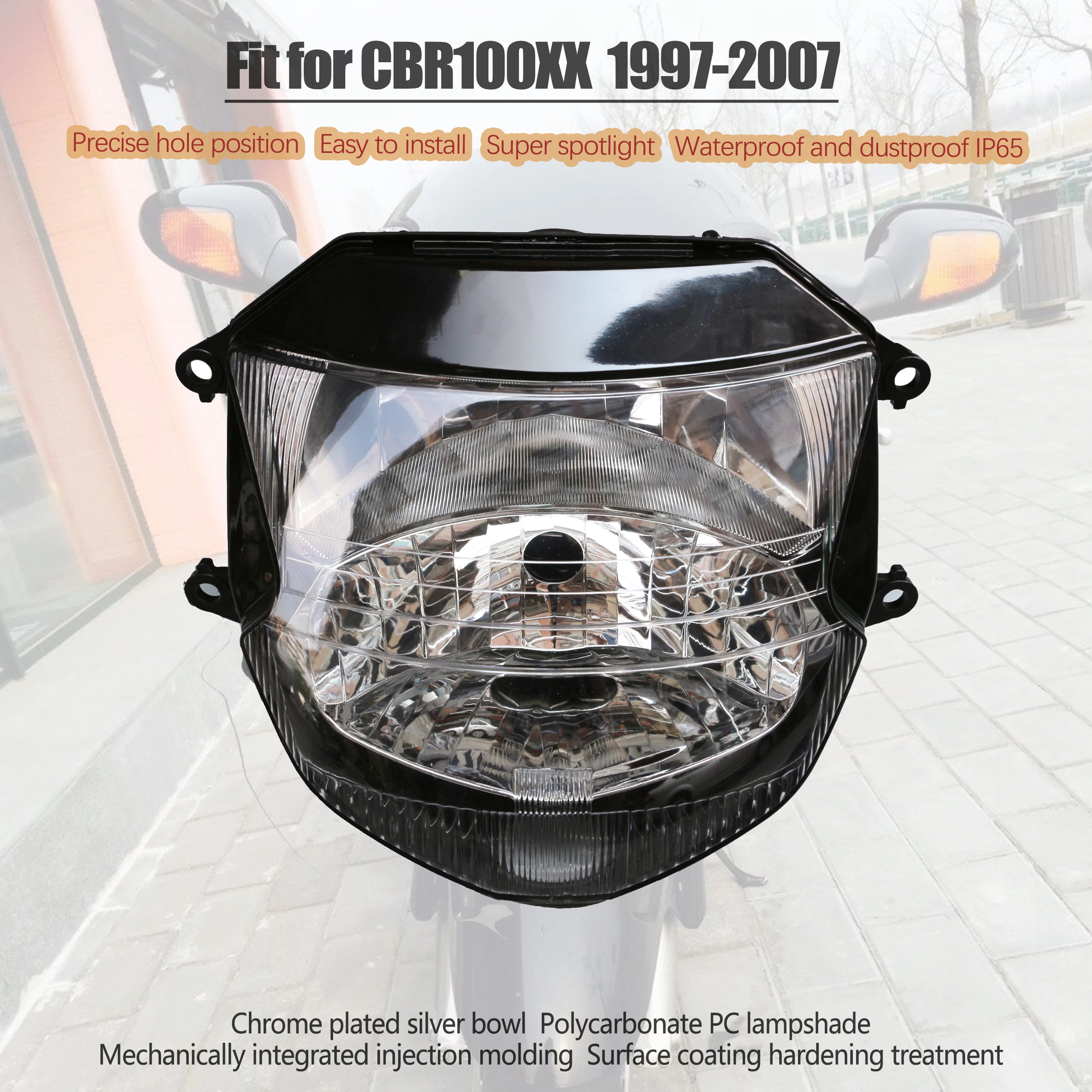 FitForHonda19972007CBR1100XXBlackbirdMotorcycleFrontHeadlight