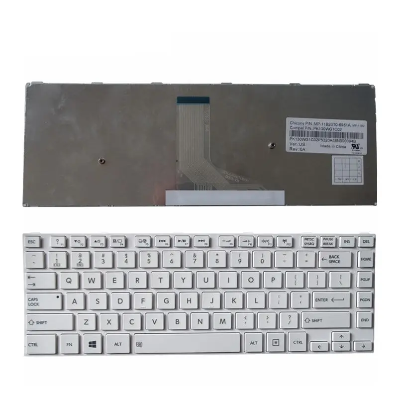 Teclado de Laptop Toshiba Satellite cm 10 cm Usb Teclado para Computador Notebook Modelo C40 C45 C45t Teclado de substituição - Imagem 2