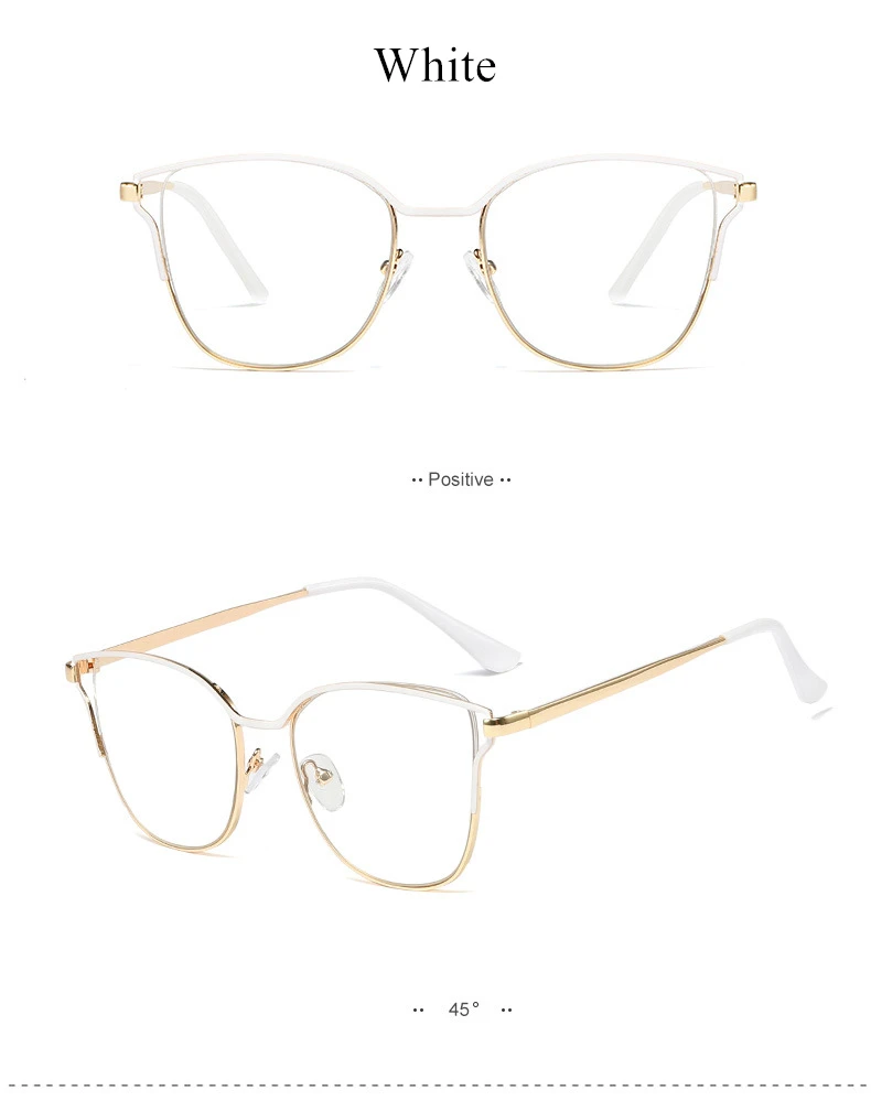 Oulylan Женская оправа для очков в стиле кошачьи глаза мужские прозрачные линзы металлические оправы для очков женские прозрачные оптические очки для близорукости