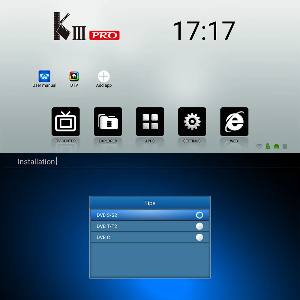 MECOOL KIII PRO Android tv BOX Android 7,1 Amlogic S912 Восьмиядерный 3 ГБ/16 ГБ 4K H.265 VP9 WiFi 1000M LAN BT 4,0 медиаплеер