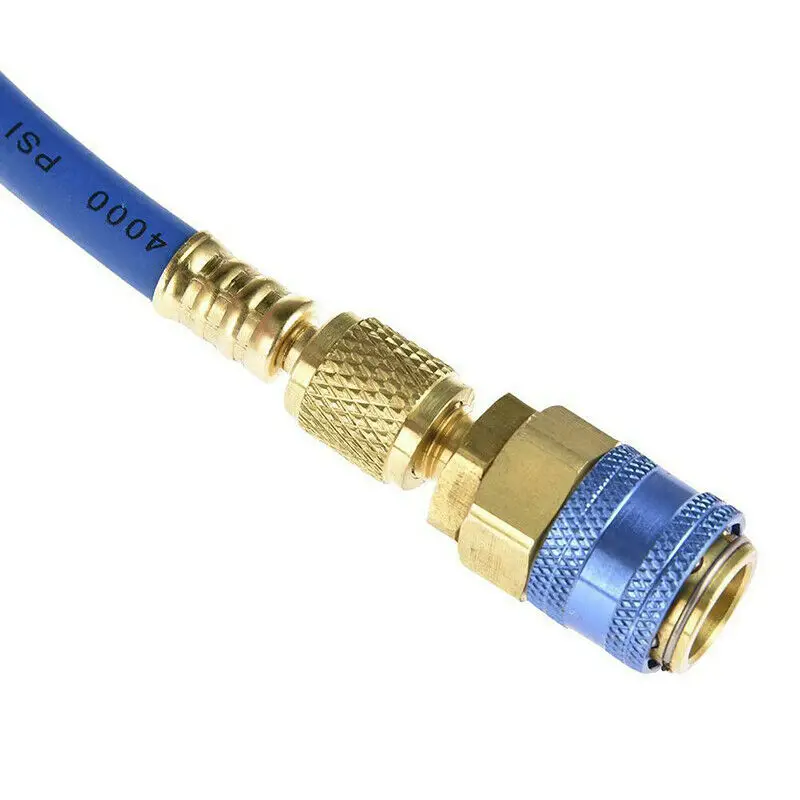 Автомобильный принадлежости для кондиционирования воздуха AC R134A заправка хладагента измерительный шланг с манометром высокое качество
