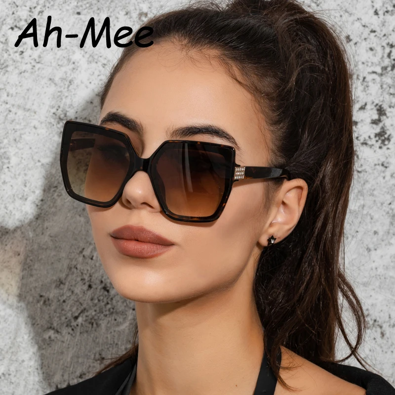 Fashion Square Sunglasses Women Luxury Brand Designer Trendy