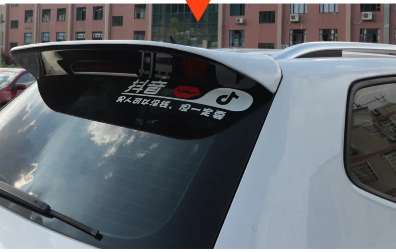 Для Tiguan второго поколения- задняя крыша губы окно наклейка на крыло автомобиля спойлер на крышу декоративные аксессуары для стайлинга автомобилей