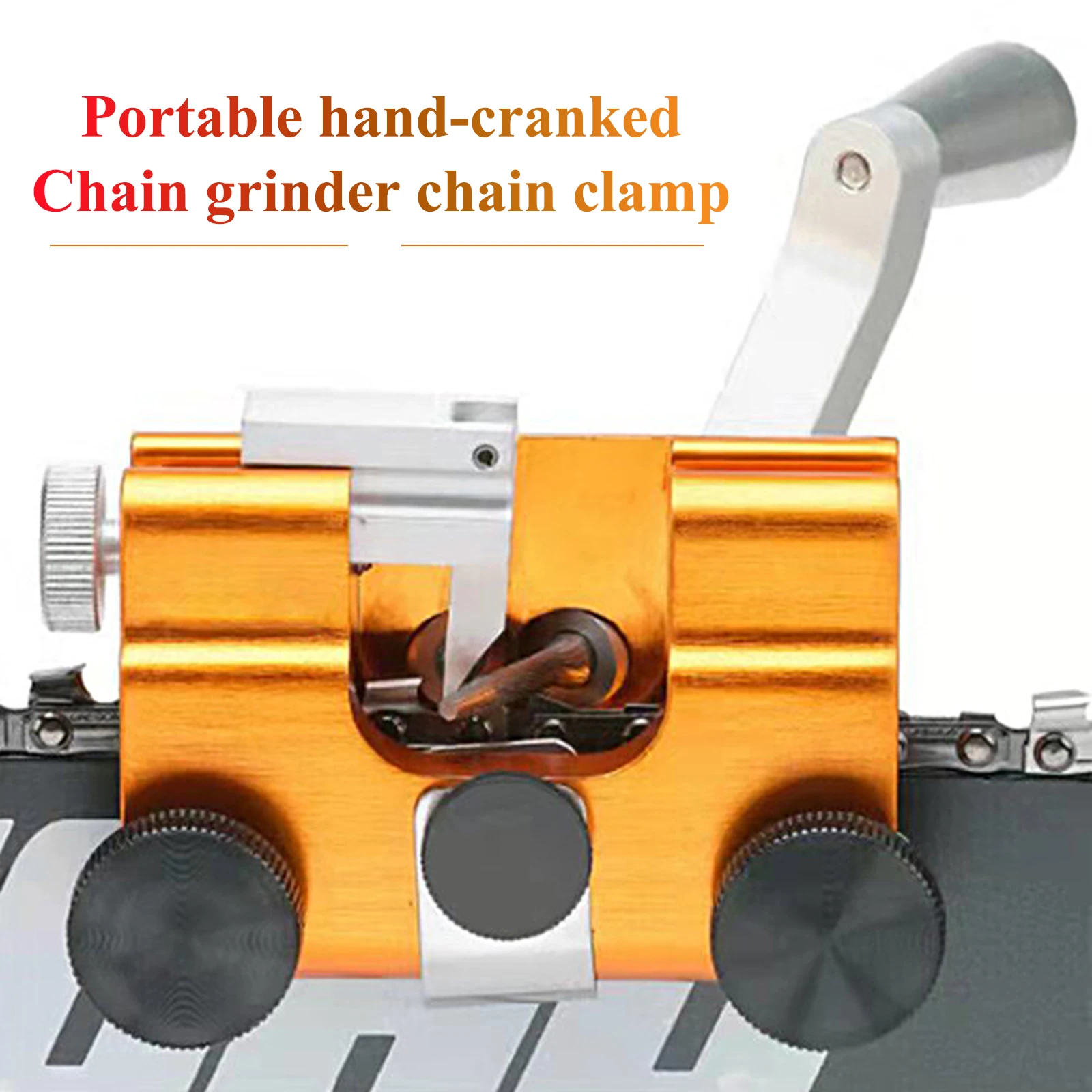 Portable Hand Crank Chainsaw Easytouse Chain Saw Sharpener Suitable
