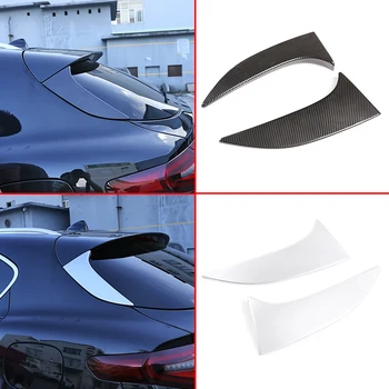 

Carbon Fiber Style ABS Chrome Tail Door Triangle Decorative Panel Trim For Alfa Romeo Stelvio 2017-2020 Car Exterior Accessories