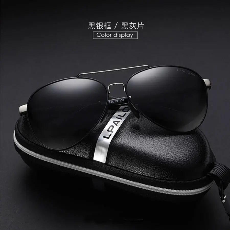 06 Поляризационные солнцезащитные очки для вождения Gafas De Sol защитные очки для вождения автомобиля мужские поляризованные очки Oculos Escuros - Название цвета: 06