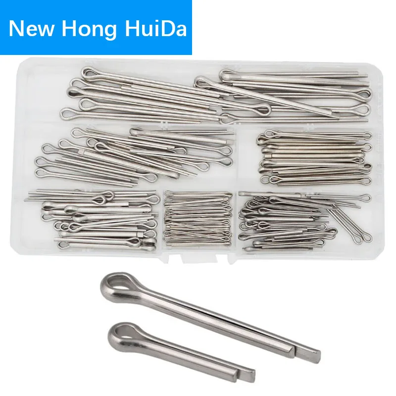 

GB91 Split Cotter Pin Assortment kit Set Fastener Hardware 304 Stainless Steel M1.5 M2.5 M3.2 M4