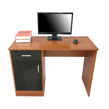 

[UK Warehouse] Color Matching Practical Computer Desk PC Table Brown & Black Free Shipping UK Drop Shipping