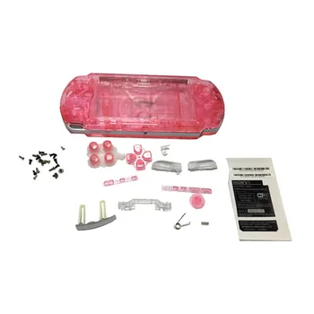 

Housing Shell for PSP 2000 PSP2000 Clear Color Full Set Game Console Full Housing Shell Cover Case with Buttons Kit replacement