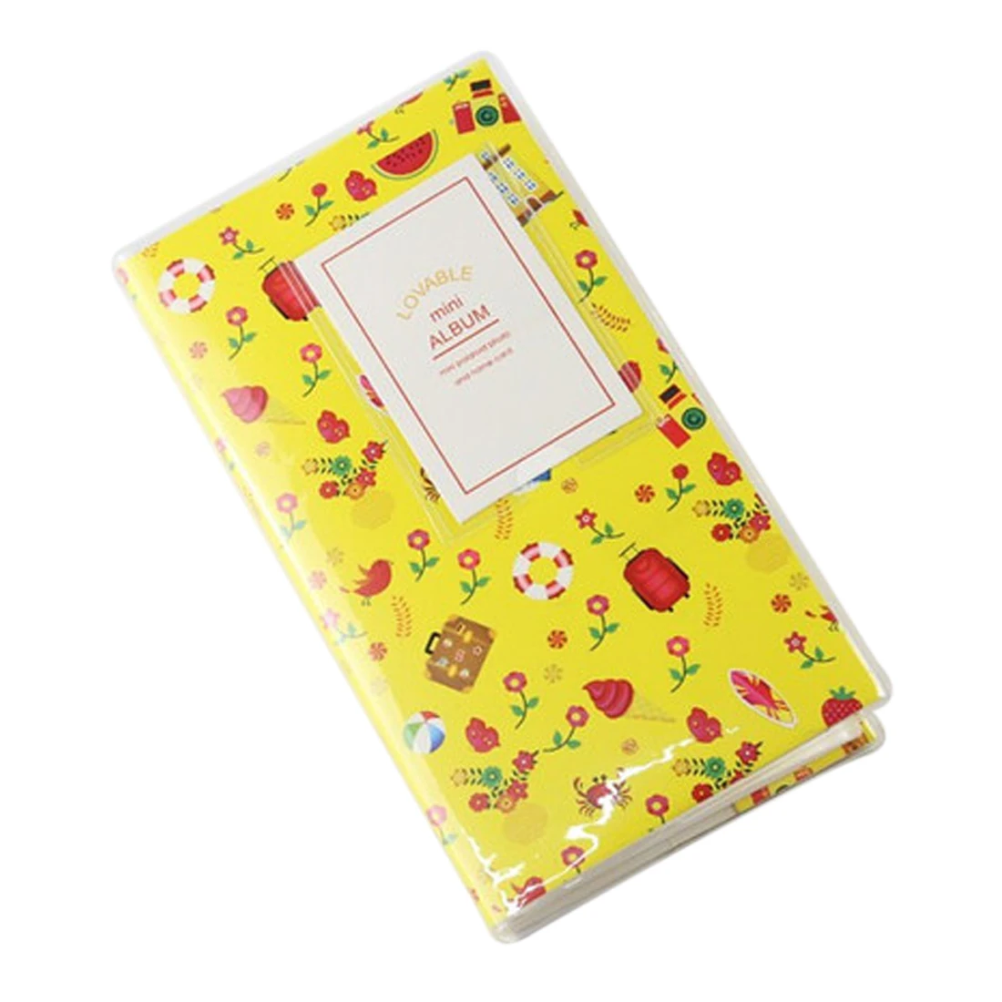 yellow Карты альбомы 84 кармана мини Альбом для хранения Чехол Контейнер для фотографий для 3 дюймов фото Interleaf Тип фотоальбомы - Цвет: yellow