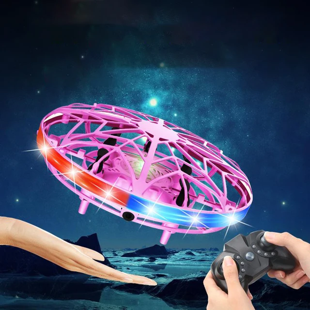 Mini Helicopter RC UFO Drone Aircraft Hand Operated RC Quadcopter Electric Induction Toys for Children Kids Girls Boys Gift