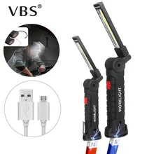 5 modos de trabalho portátil cob lampen usb carregamento luz trabalho magnético iluminação industrial para mais alto garagem oficina iluminação b2
