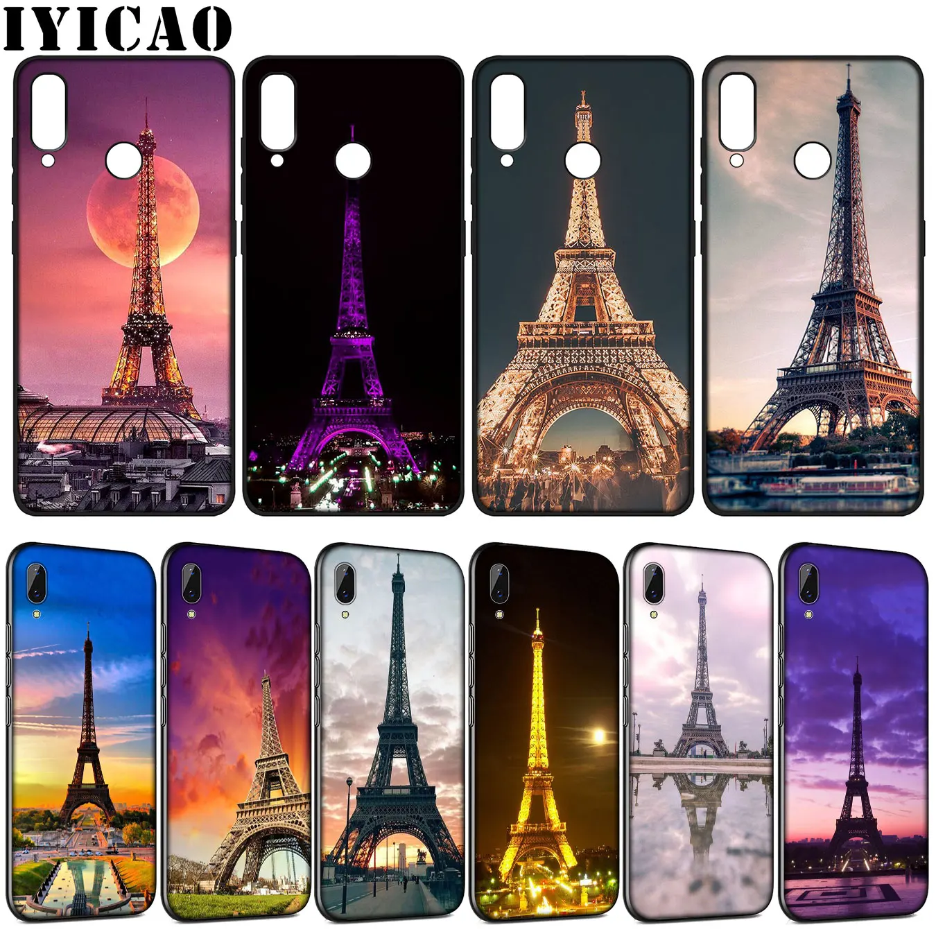 

France Paris the Eiffel Tower Soft Silicone Case for Huawei Y9 Y7 Y6 Prime 2019 Honor 20 10 9 9X 8C 8X 8 Lite 7C 7X 7A Pro