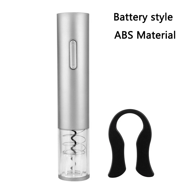 Battery style ABS Usb зарядка Электрический штопор автоматический штопор для бутылок вина комплект беспроводной с фольга резак аксессуары для кухни и бара - Цвет: Battery style ABS