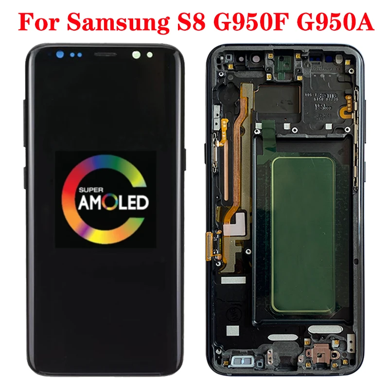 Дисплейный модуль для Samsung Galaxy S8 5 8 SM-G950F дюйма с рамкой/без рамки | Мобильные